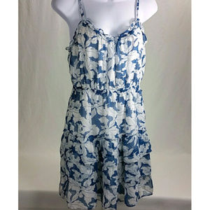 American Eagle Dress Blue White Floral